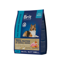 Brit Premium (Брит Премиум) Dog Sensitive Lamb & Turkey Adult All Breed сухой корм с ягненком и индейкой для взрослых собак всех пород с чувствительным пищеварением