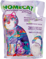 Наполнитель силикагелевый Homecat (Хоумкэт) Лаванда для кошачьего туалета с ароматом лаванды