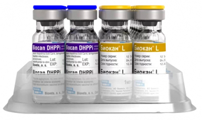 Биокан DHPPI+L комплексная вакцина для собак — 1 доза x 2 флакона