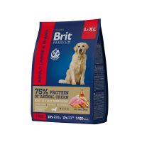 Brit Premium (Брит Премиум) Dog Chicken L&XL Adult сухой корм с курицей для взрослых собак крупных и гигантских пород