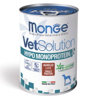 Monge VetSolution Dog Hypo Monoprotein Lamb Adult лечебный гипоаллергенный влажный корм для собак для снижения риска возникновения аллергии, 400 г