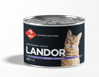 Landor Cat Rabbit Adult влажный корм с кроликом и черникой для взрослых кошек