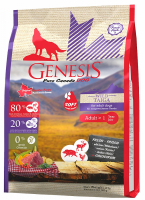 Genesis Pure Canada Wild Taiga Soft Adult полувлажный корм с мясом дикого кабана, северного оленя и курицы для взрослых собак с чувствительным пищеварением