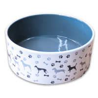 КерамикАрт миска керамическая для собак 350мл, серая
