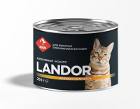 Landor Cat Sterilised Lamb Adult влажный корм с ягненком и облепихой для взрослых стерилизованных кошек