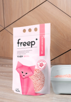 Freep (Фрип) Тофу «Персик» комкующийся наполнитель для кошачьего туалета