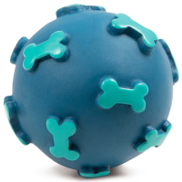 Triol (Триол) "Мяч с косточками" игрушка для собак из винила, 60 мм