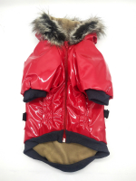 Куртка красная (M) для собак мелких  и средних пород