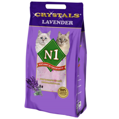 Купить наполнитель N1 (№1) Crystals Lavender с бесплатной доставкой по Туле в зоомагазине — «Зоква-Вет»