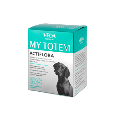 Veda My Totem Actiflora синбиотический комплекс для собак, 30 саше по 1 г