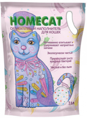 Купить наполнитель Homecat (Хоумкэт) Волшебные кристаллы с бесплатной доставкой по Туле в зоомагазине — «Зоква-Вет»