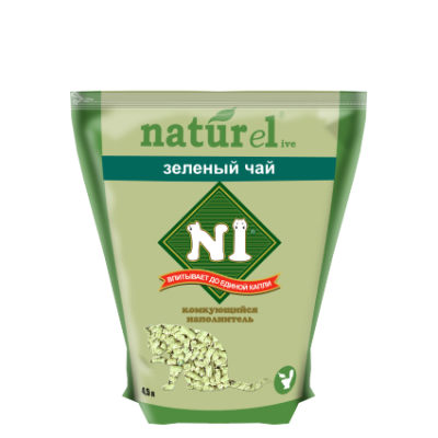 Купить наполнитель N1 Naturel Зеленый чай с бесплатной доставкой по Туле в зоомагазине — «Зоква-Вет»