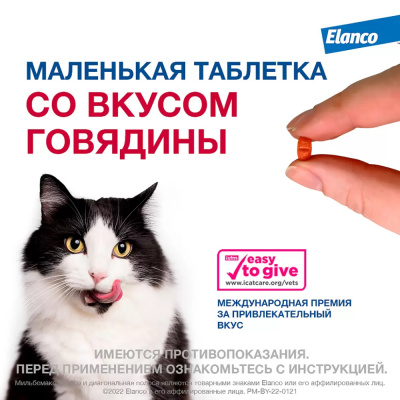 Мильбемакс 16 мг/40 мг таблетки для крупных кошек — 2 таблетки