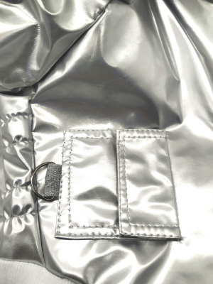 Куртка серебро (S) для собак мелких пород