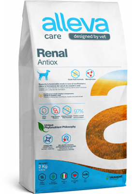 Alleva Care Dog Renal-Antiox Adult лечебный сухой корм для взрослых собак, 2 кг