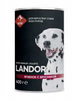 Landor Dog Lamb Adult влажный корм паштет с ягненком и брусникой для взрослых собак всех пород
