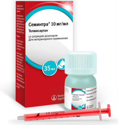 Семинтра 10 мг/мл раствор для перорального применения для кошек — 35 мл