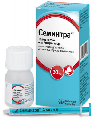 Семинтра 4 мг/мл раствор для перорального применения для кошек — 30 мл